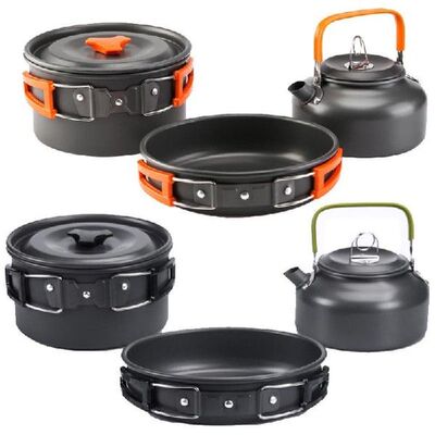 极速Outdoor Camping Cookware Utensils DisNhes Cookware Set