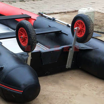 极速黑金刚冲锋舟小轮子拖车橡皮艇E小轮子小拖车充气艇轮子尾板