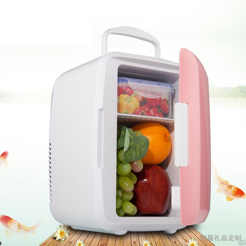 速发高档礼品汽车车载迷你4L小冰箱定制logo冷热两用保温箱车载小