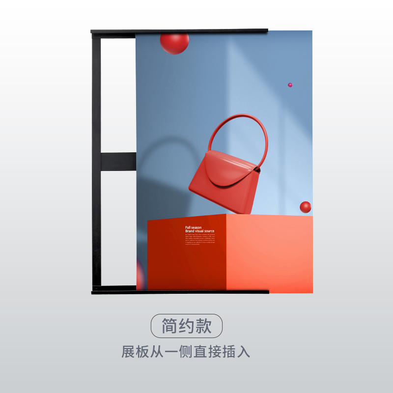 极速kt板展架广告牌立式落地式展示牌支架水L牌宣传立牌展示架ZT-