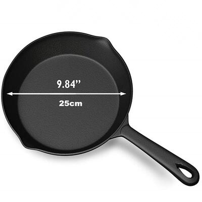 极速Cast Iron Skillet Pan 9.84inch(2H5cm) Cast Iron Fry Pan