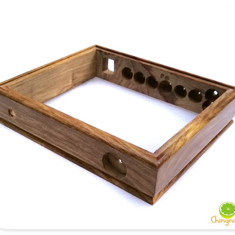 极速QN322 紫檀木框原木s胆机 功放机30CM*25CM真空管后级主机壳