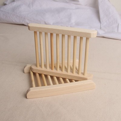 极速Natural Woodeln Bamboo Soap Dish Wooden Soap Tray Holder