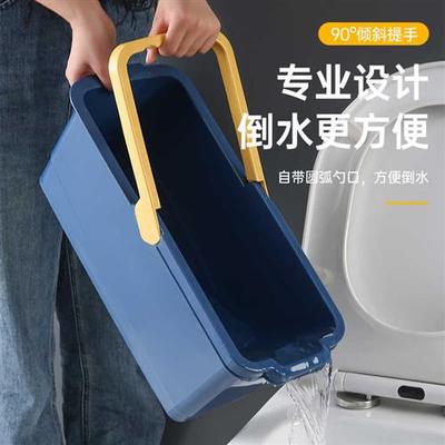 极速洗拖把桶长方形家用塑料水桶胶棉海绵拖布桶涮地W拖清洗桶单