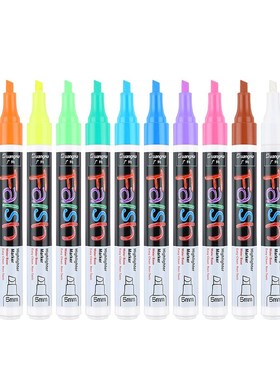 极速12 PCS Set Liquid Chalk Marker Pens Erasable Multi .Colo