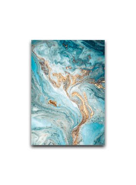 极速Green Blue Ocean River Fluid Abstract Wall Art Pict.ure