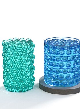 极速3D Cylinder Candle Mtold DIY Silicone Candle Mold Cake R