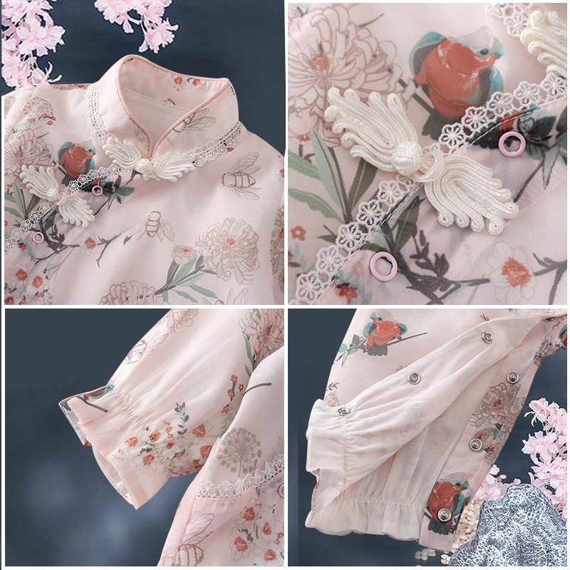 极速新生婴儿f礼盒夏季衣服套装送礼女宝宝满月百天周岁中国风薄