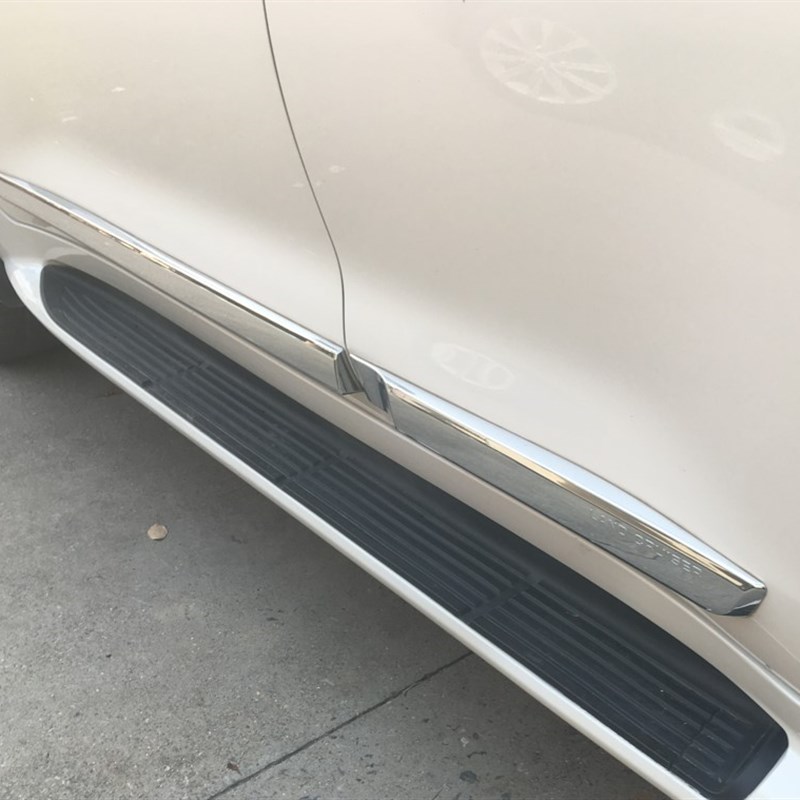 极速0820款兰德酷路泽车身饰条 陆巡LC200车门防擦V防撞亮条改装