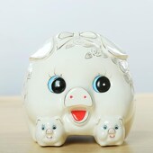 极速金猪存钱罐大号储蓄r罐家居摆件摆饰品陶瓷金猪储钱罐儿童生