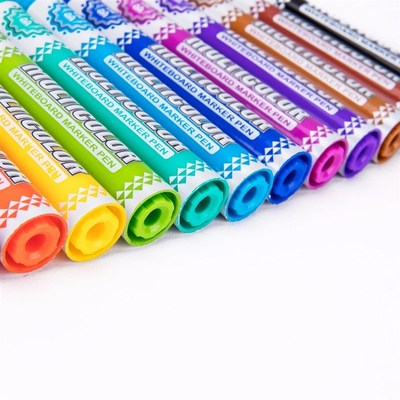 极速BAOKE 12Color Whites Board Markers for Office Alcohol Ba