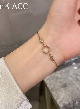 极速钛钢圆圈手链女l夏简约ins小众设计不掉色2021年新款学生闺蜜