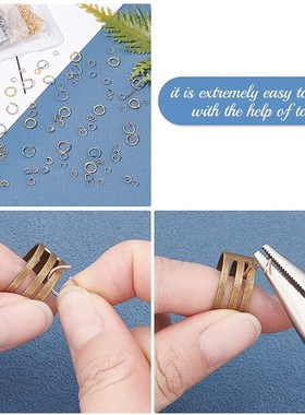 极速200pcs/lot 3 4 5 6 7 8 10 12mm Jump Rings Split Rin.gs C