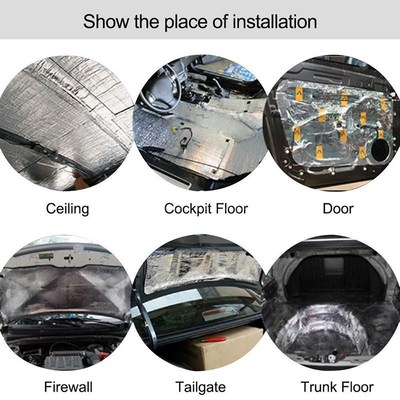 极速0.52M Car Firewall Floor Heat Shield Mat DoWor Engine