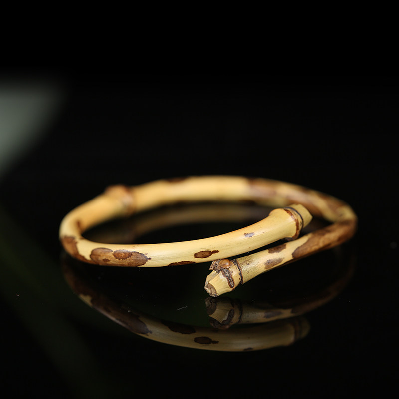 极速复古手工竹制梅鹿竹紫竹竹节手镯镯子L大小自由调节手串文玩,特色手工艺,竹编/竹雕,淘宝优惠券,粉丝福利购,淘宝优惠卷