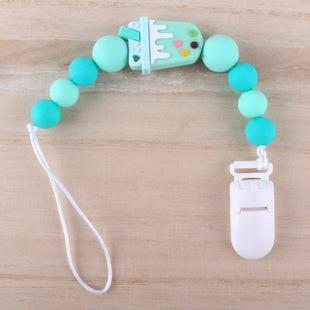 极速Hot Sale Silicoone Teething Pacifier Clips Baby Pacifier
