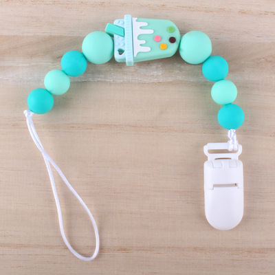 极速Hot Sale Silicoone Teething Pacifier Clips Baby Pacifier