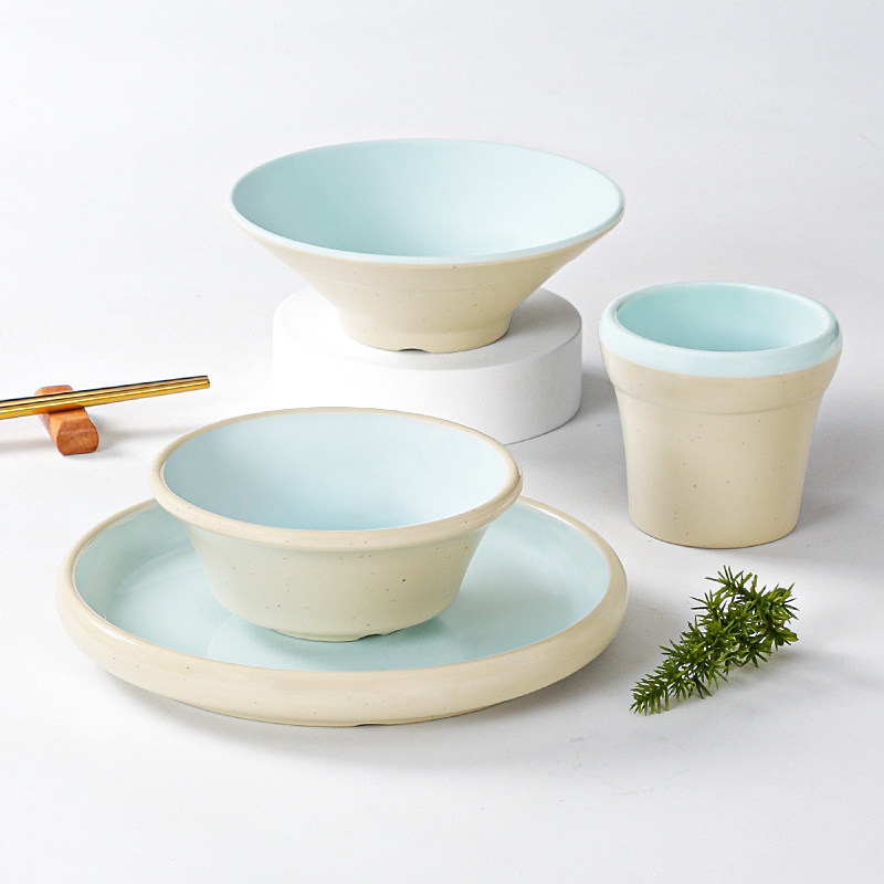 速发2025套胺餐具酒店碗厅摆台四件密餐碟杯套装商用火锅小碗调料