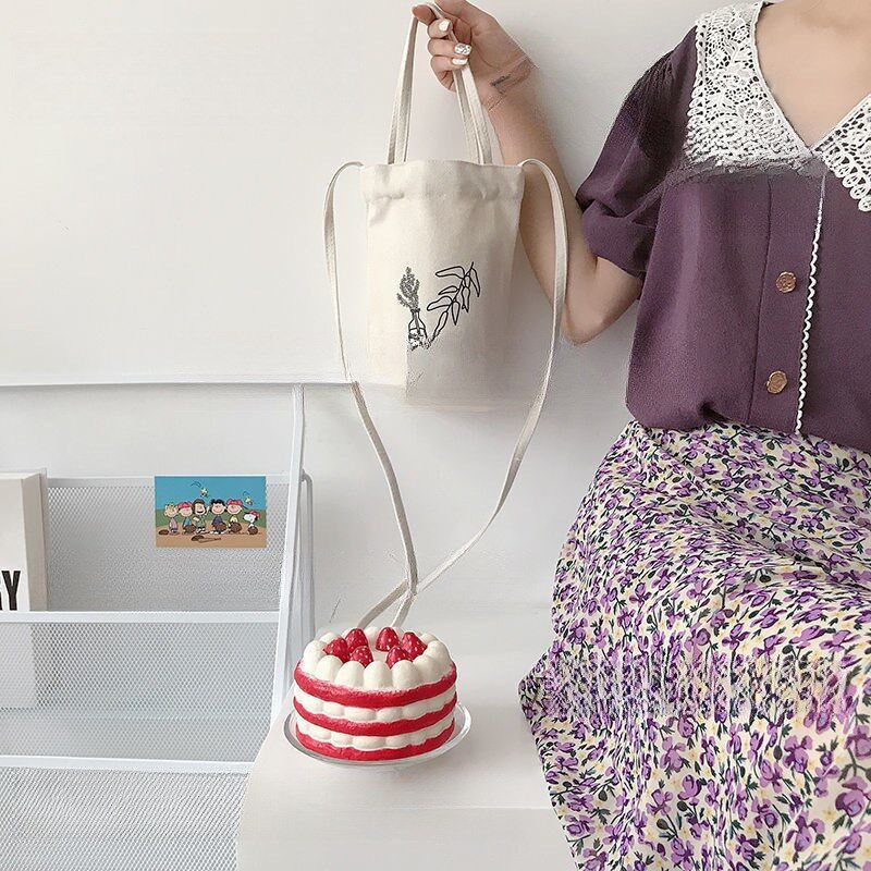 速发可杯袋子斜挎夏天手提收纳袋水背带保温杯套儿童水杯套保护套