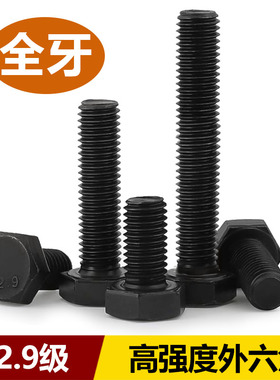 速发12.级全牙1六角螺7GB5丝8全纹螺栓M10M外2M14M16M18M20*60x00