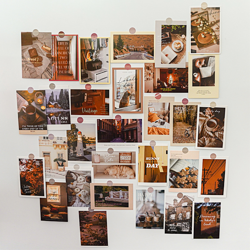 速发晴朗的一美 城市生活静物装框卡片墙贴明信片相饰卧室天化