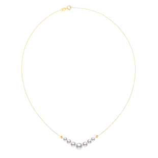 akoya珍珠吊坠18K金海水项链女baby珠微笑锁骨链吊坠高级感首饰