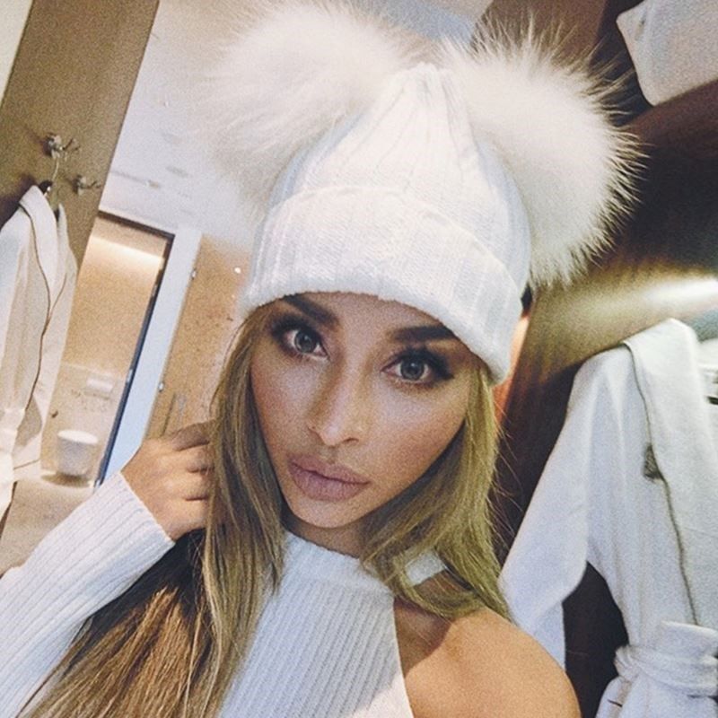 极速Wool fcaps Women Hat keep warm winter hats