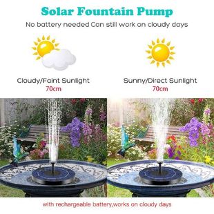 FloatiAng Pump Solar Bird Water 极速Solar Bath Fountain