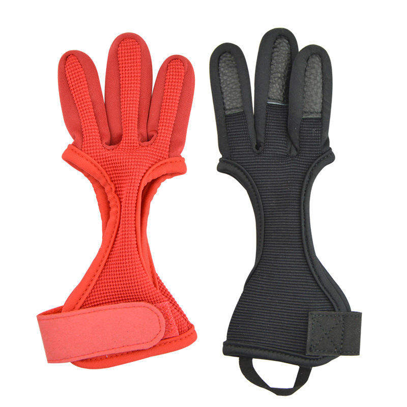 极速弓箭射箭护具 传o统美猎反曲弓通用护手 牛皮三指护手成人儿