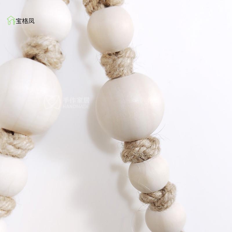 极速创意手工编织木珠q卷筒卫生纸架麻绳免打孔民宿卫生纸巾盒化