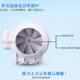 极速鸿冠新型管道通风机q100S 4寸厨房强力排风机化妆室静音排风