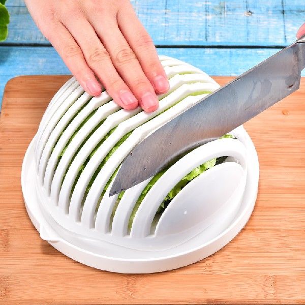 速发Salad Cutter Cutting Bowl Cutting Vegetables Slice Cutti