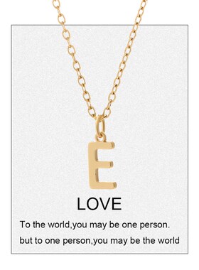 极速A-Z 26 Letter Womans Pendant Gold color Name Vinitial N