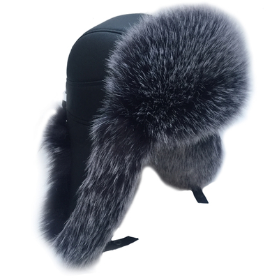 极速MTTZSYLHHi Mens Pilot Hat Fox Fur Russian Winter Hat Wa