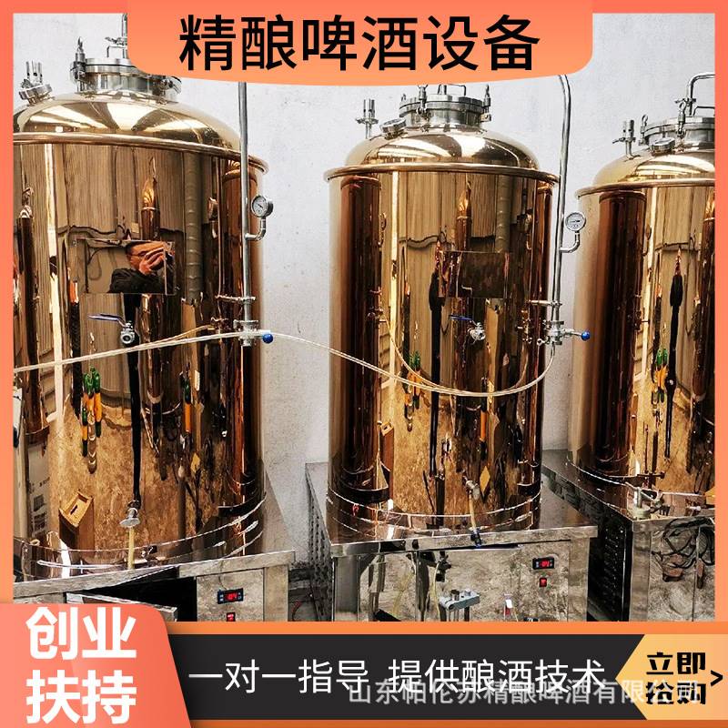 极速啤酒酿造生产k设备一拖六500精酿啤酒生产设备商用扎啤机设备