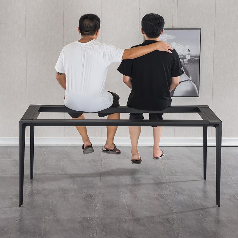 餐桌脚架书桌腿岩板餐桌腿铝合金桌腿会议桌腿木板腿架餐桌脚支架