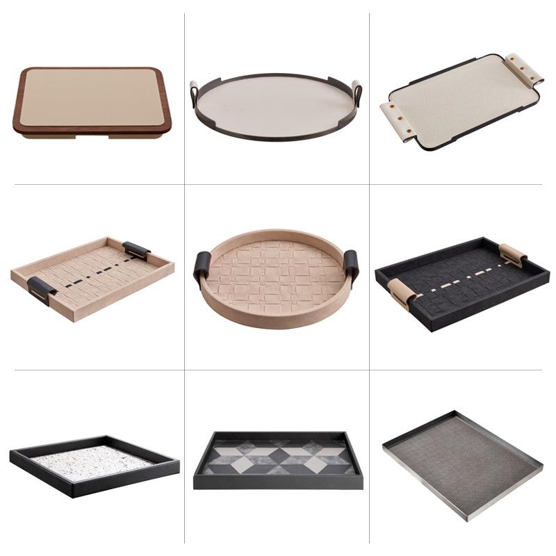 百款样板房托盘合集 摆件客厅装饰品轻奢高端收纳盘 桌面茶几托盘