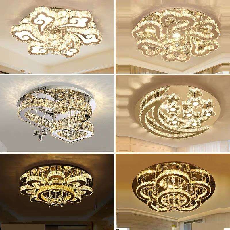 厂家直销现代简约水晶灯 圆形客厅灯 K9 Crystal Ceiling Light