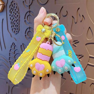 小猫爪礼品汽车钥匙扣情侣钥匙链