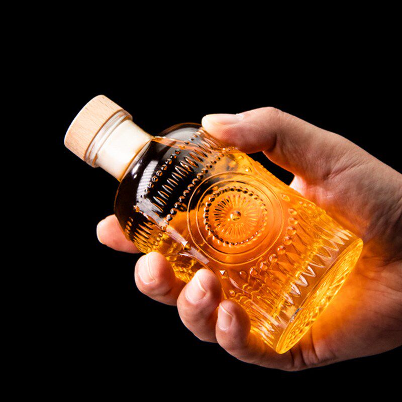 速发BKK实用实用玻璃小酒瓶空瓶密封威士忌分装分享白二瓶子酒两