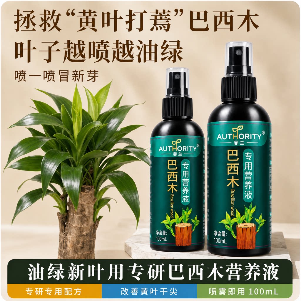 菲兰巴西木营养液幸运木开花专用水培叶子发黄免稀释植物肥料