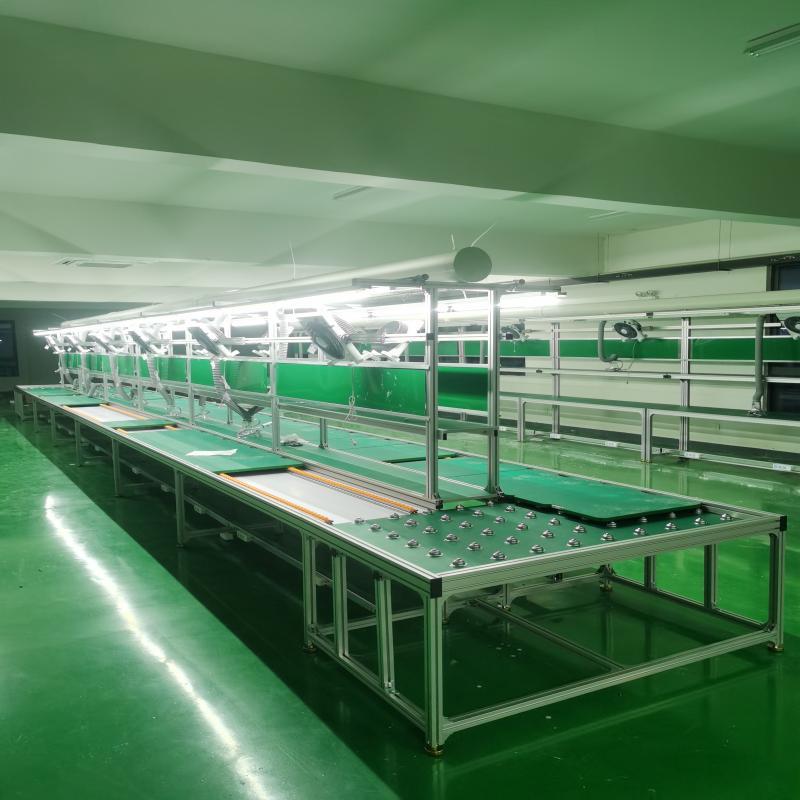 流水线输送带车间装配线无动力滚筒线车间拉线铝型材自动化生产线