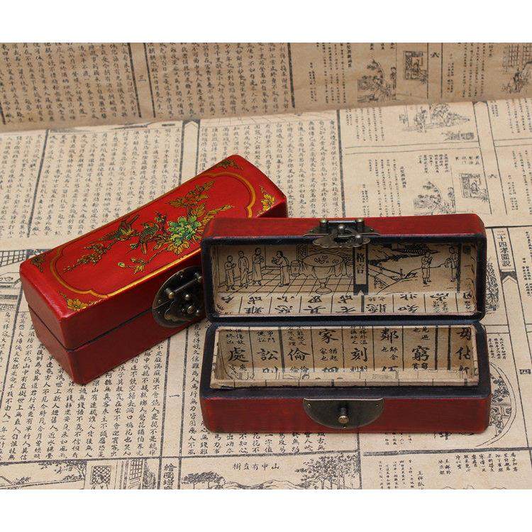 仿古首饰盒仿古皮盒仿古枕头盒仿古木盒木质收纳盒婚庆礼品包装盒