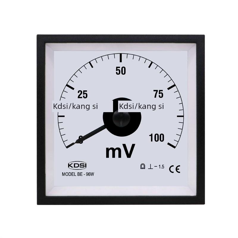 厂家供应 指针式广角度毫伏表BE-96W DC100mV 直流电压测量电表头