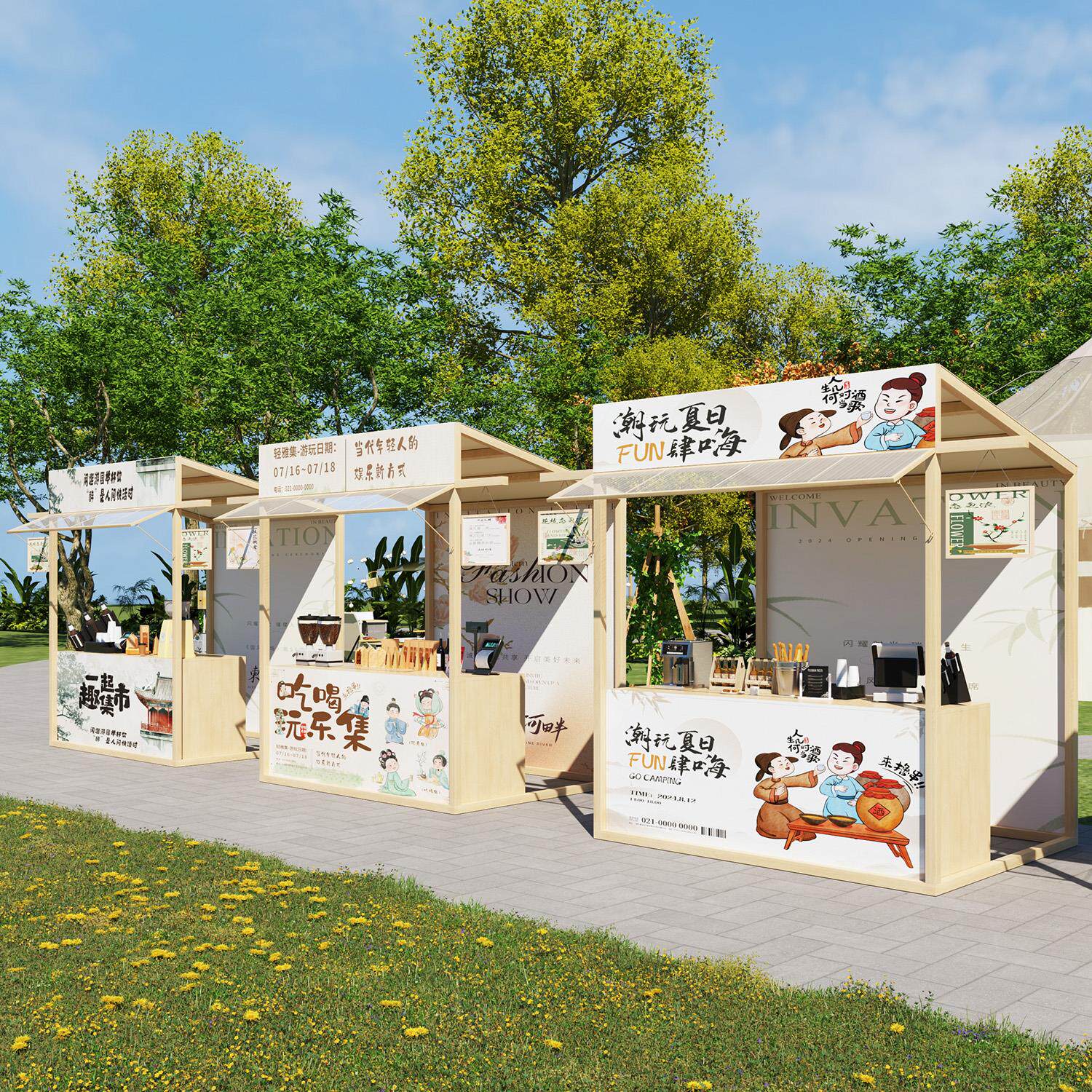 网红摊位架定制创意集市摆摊展示架户外金属促销花车夜市营地棚架