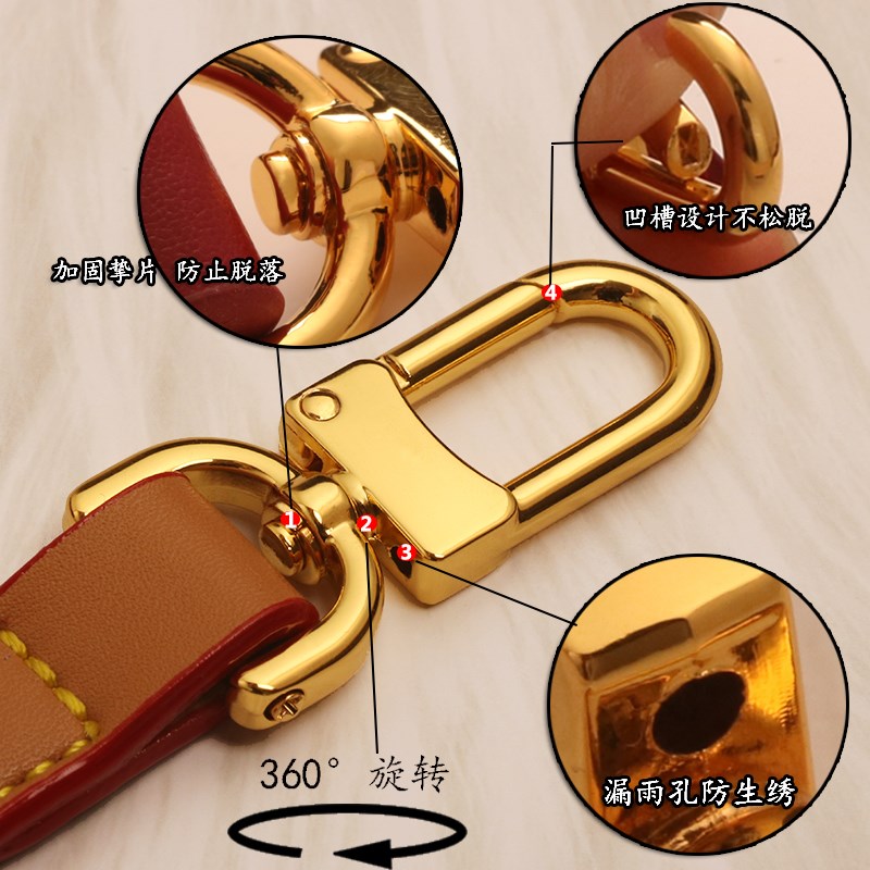 热销包包扣配件扣环D扣拧丝半圆C扣免缝可拆卸包包卡扣背带扣五金