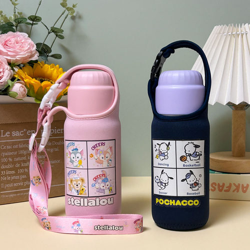 三丽鸥保温杯套斜挎通用水杯套