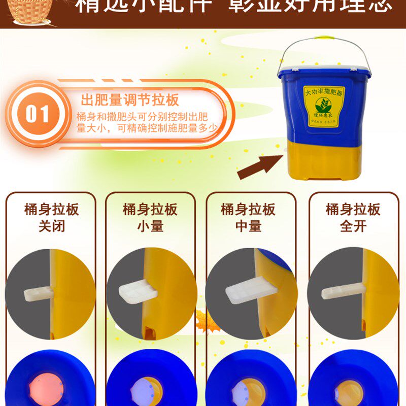 热销哨子头定向电动施肥器农用玉米甘蔗成行追肥撒肥神.器龙虾鱼