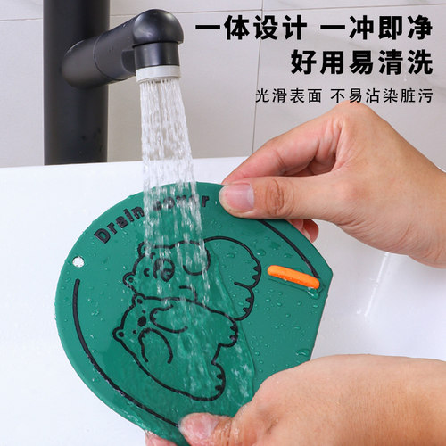 热销地漏防臭器硅胶垫下水道防返臭硅胶密封盖卫生间X浴室防虫反