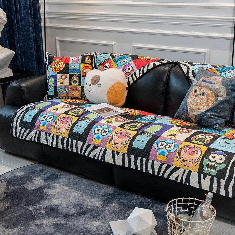 奇趣卡通风秋冬沙发垫加厚绒感沙发坐垫防滑沙发套罩保暖可爱盖巾,居家布艺,沙发垫,淘宝优惠券,粉丝福利购,淘宝优惠卷